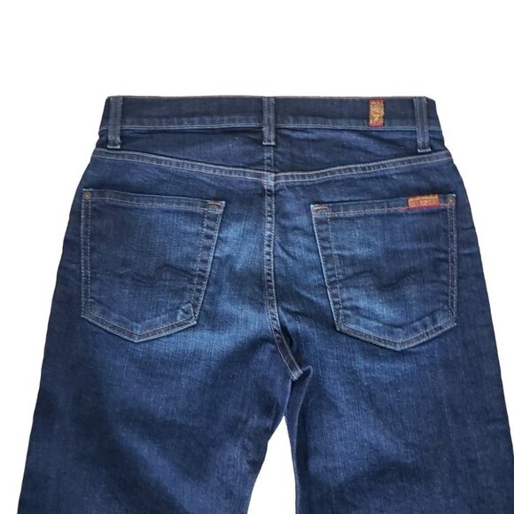 7 For All Mankind Men's Slim Jeans - Dark Blue - Picture 5 of 10